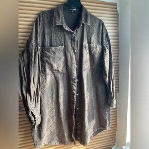 Fashion Nova Brown Denim Jacket